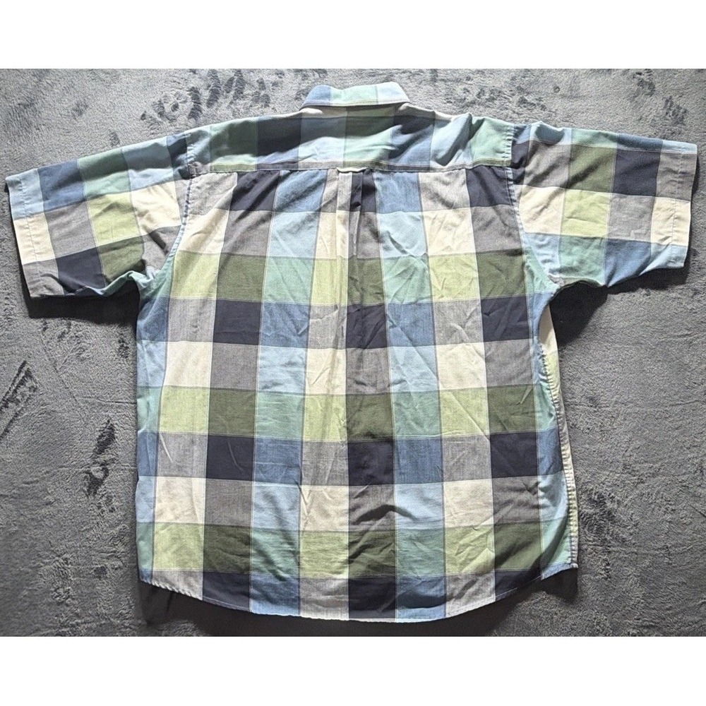 RedHead Blue Plaid Short Sleeve Button Down Shirt. EUC Plaid Preppy - Picture 5 of 9